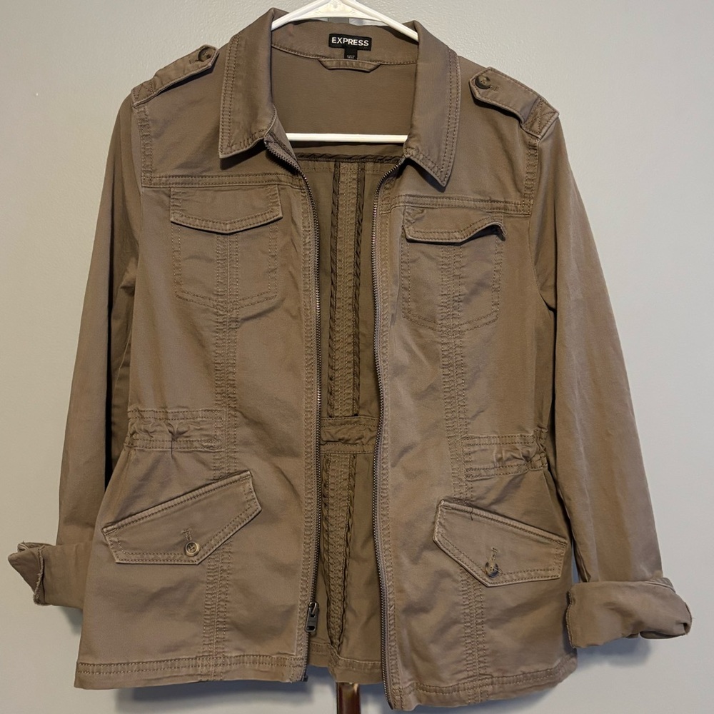 Express Women's Olive Green Jacket Small‎